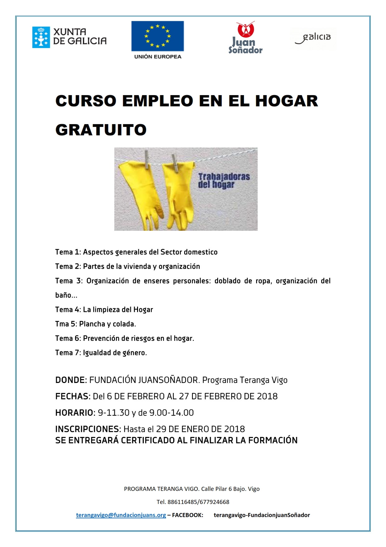 Cartel Empleo En El Hogar Otro Sitio M S De Fundaci N Juan So Ador